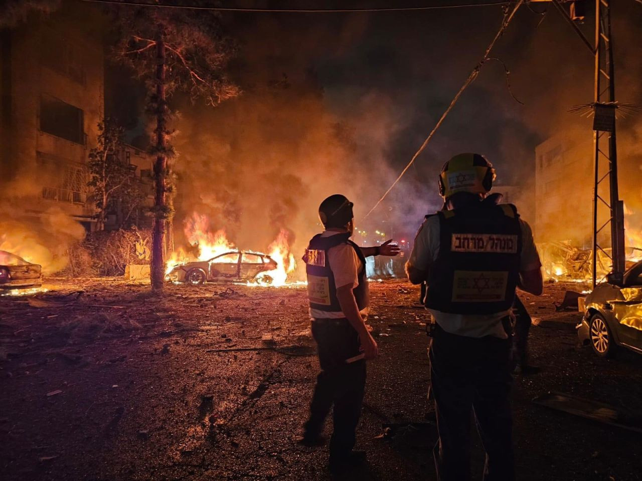 Một địa điểm thuộc Haifa, Israel, trúng tên lửa của Iran ngày 15/6. (Ảnh: MDA)