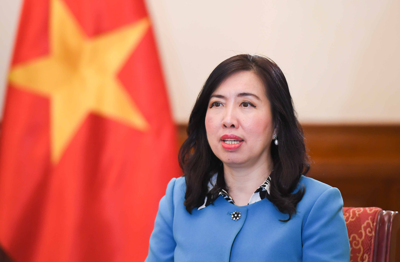 Thứ trưởng Lê Thị Thu Hằng. Ảnh: Mofa