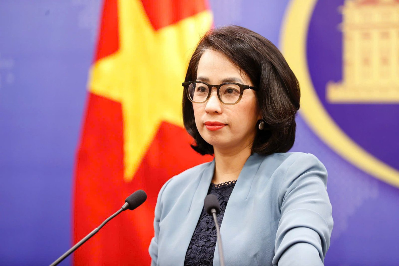 Người phát ngôn Bộ Ngoại giao Phạm Thu Hằng. Ảnh: Mofa Người phát ngôn Bộ Ngoại giao Phạm Thu Hằng. Ảnh: Mofa