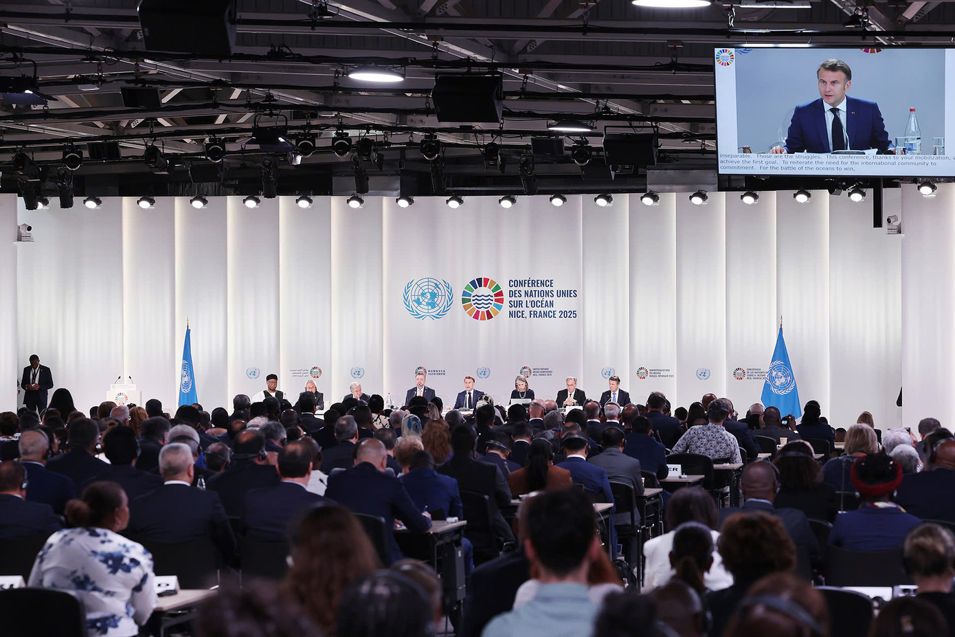 Phiên khai mạc Hội nghị UNOC 3. Ảnh: TTXVN