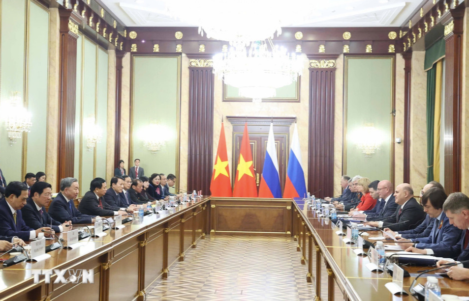 Toàn cảnh cuộc hội kiến. Ảnh: TTXVN