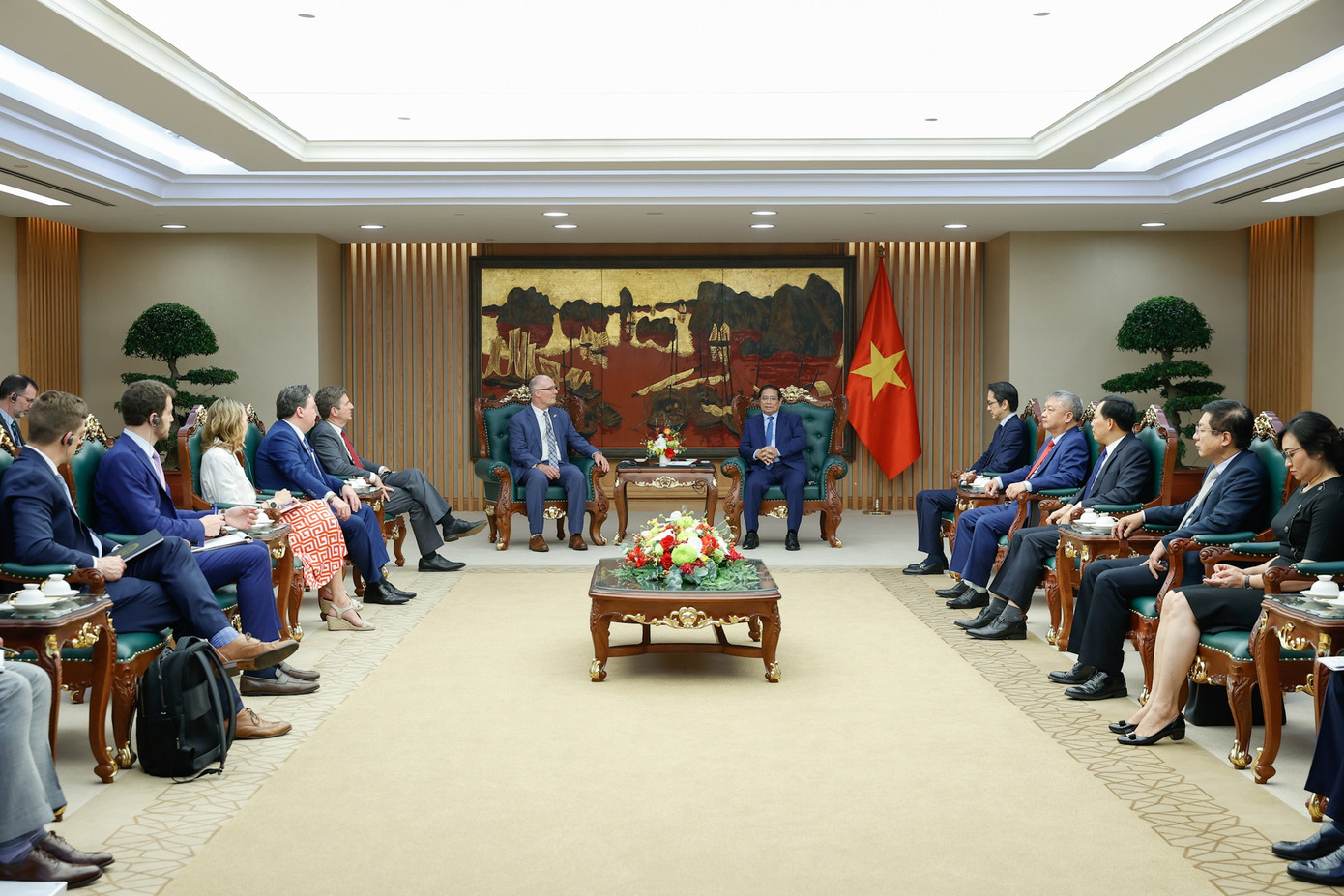 Toàn cảnh cuộc tiếp. Ảnh: VGP. Toàn cảnh cuộc tiếp. Ảnh: VGP.