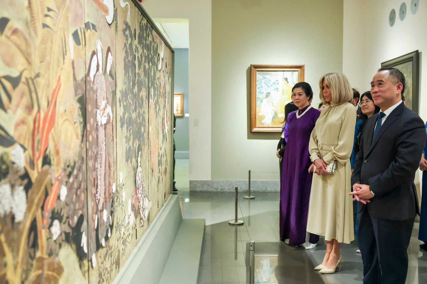 Nhiều tác phẩm hội hoạ nổi tiếng của Việt Nam được trưng bày trong bảo tàng. Ảnh: Nhật Minh