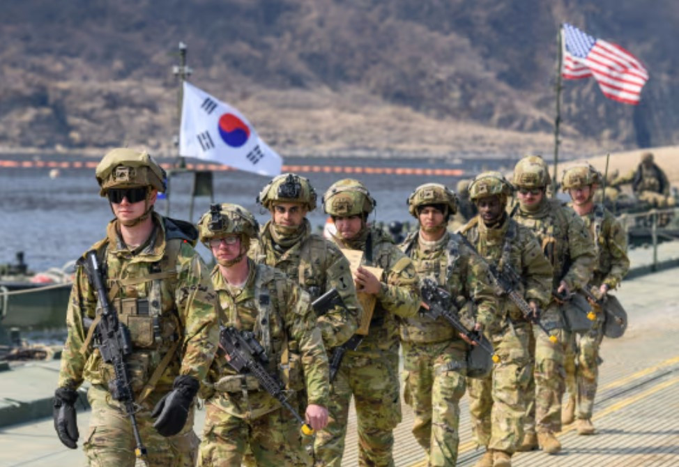 Lính Mỹ ở Hàn Quốc. (Ảnh: WSJ)
