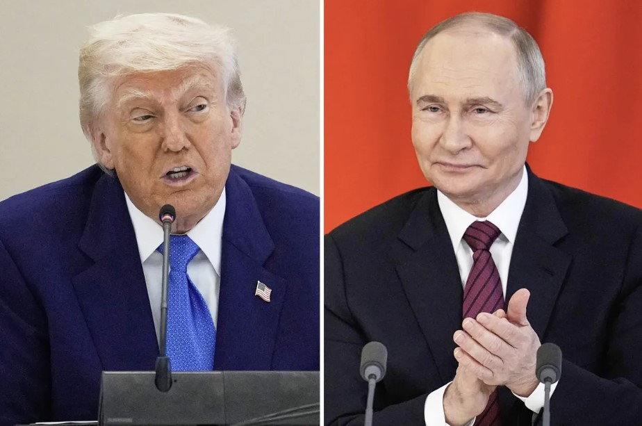 Tổng thống Mỹ Donald Trump (trái) và Tổng thống Nga Vladimir Putin. (Ảnh: AP)