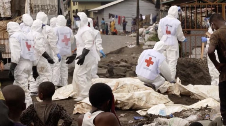 Bức ảnh ở CHDC Congo cắt từ video của Reuters Bức ảnh ở CHDC Congo cắt từ video của Reuters