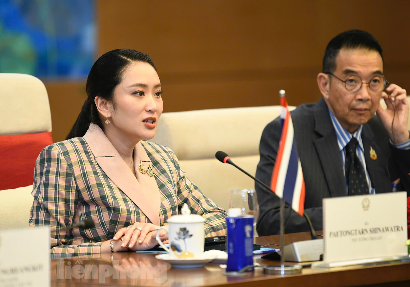 Thủ tướng Thái Lan Paetongtarn Shinawatra tại cuộc hội kiến. Ảnh: Như Ý Thủ tướng Thái Lan Paetongtarn Shinawatra tại cuộc hội kiến. Ảnh: Như Ý