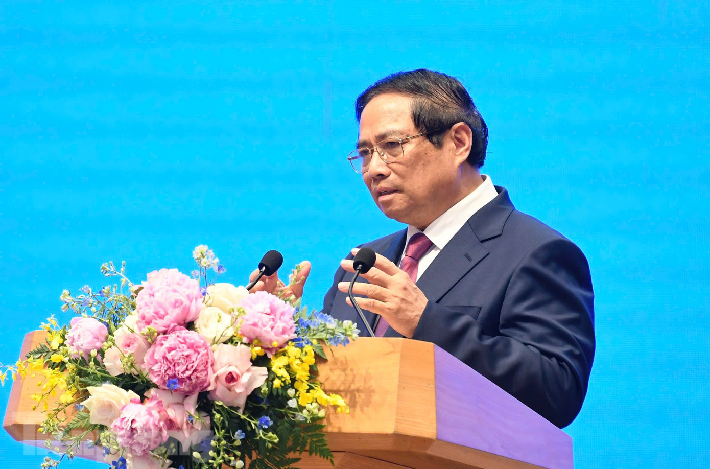 Thủ tướng Phạm Minh Chính phát biểu tại cuộc gặp báo chí. Ảnh: Như Ý Thủ tướng Phạm Minh Chính phát biểu tại cuộc gặp báo chí. Ảnh: Như Ý