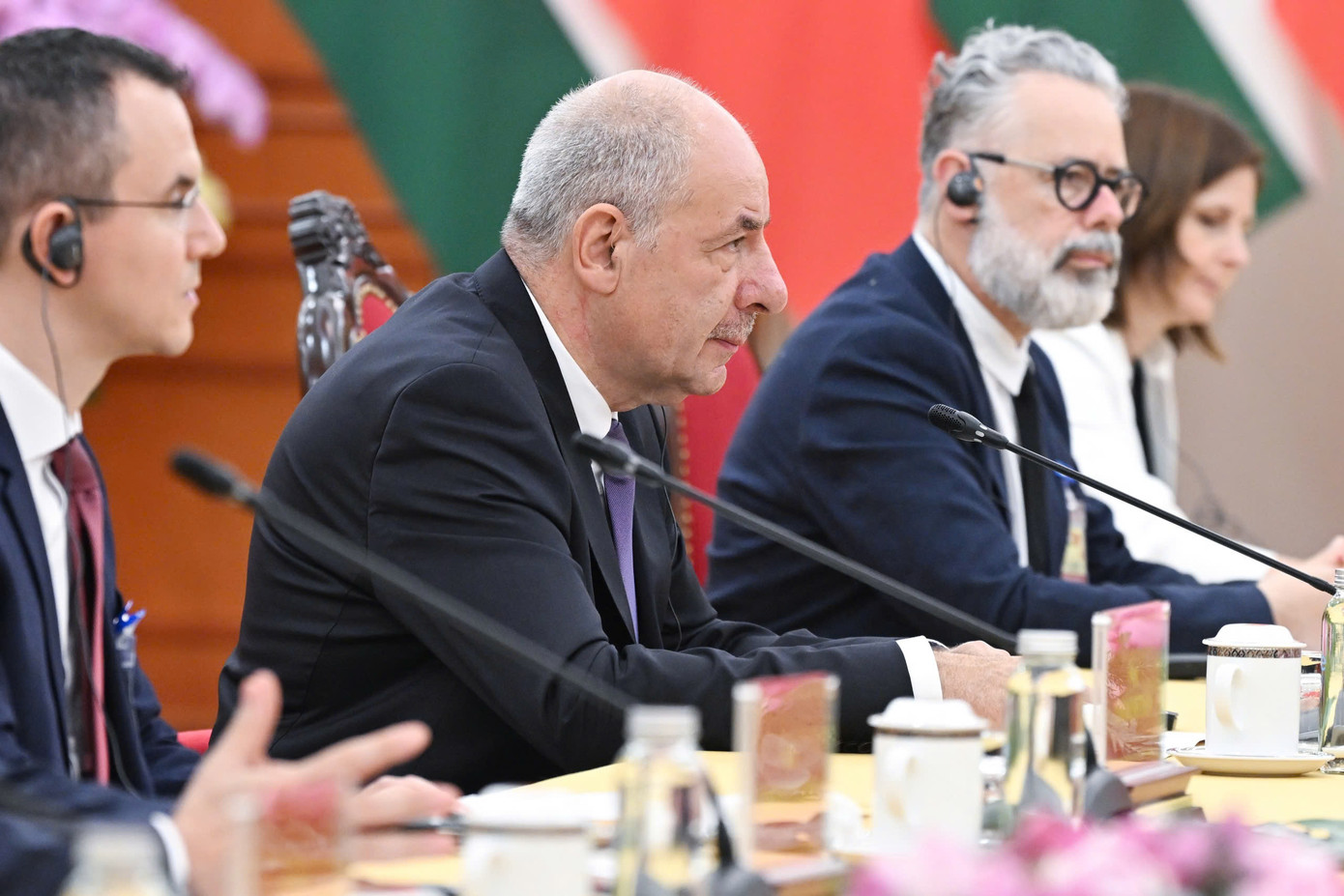 Tổng thống Hungary tại cuộc hội kiến. Ảnh: Nhật Minh Tổng thống Hungary tại cuộc hội kiến. Ảnh: Nhật Minh