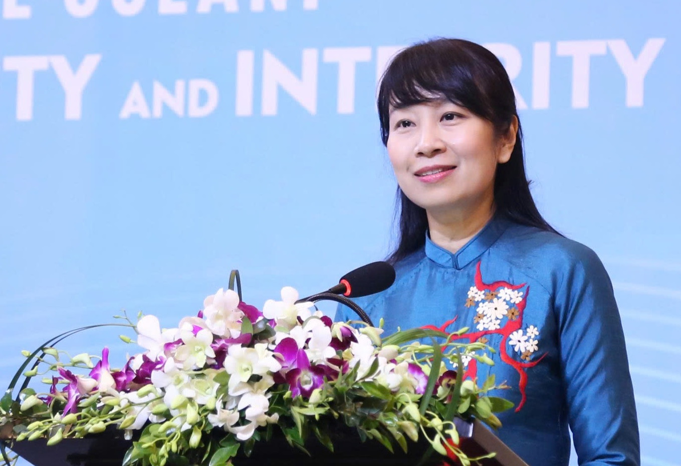 PGS.TS Nguyễn Thị Lan Anh phát biểu tại sự kiện. Ảnh: Mofa PGS.TS Nguyễn Thị Lan Anh phát biểu tại sự kiện. Ảnh: Mofa