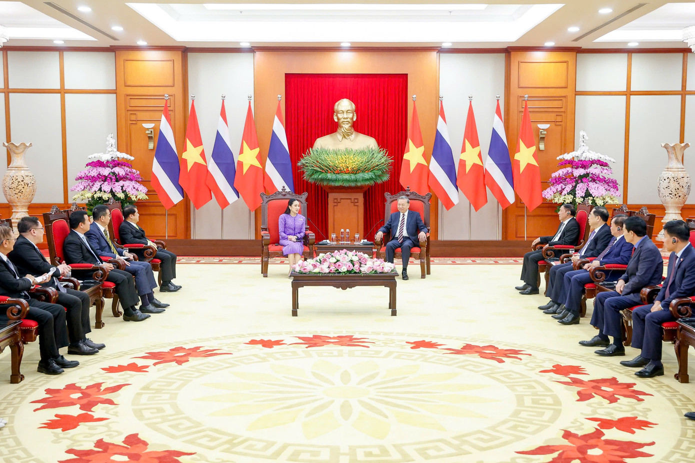 Toàn cảnh cuộc hội kiến. Ảnh: Như Ý