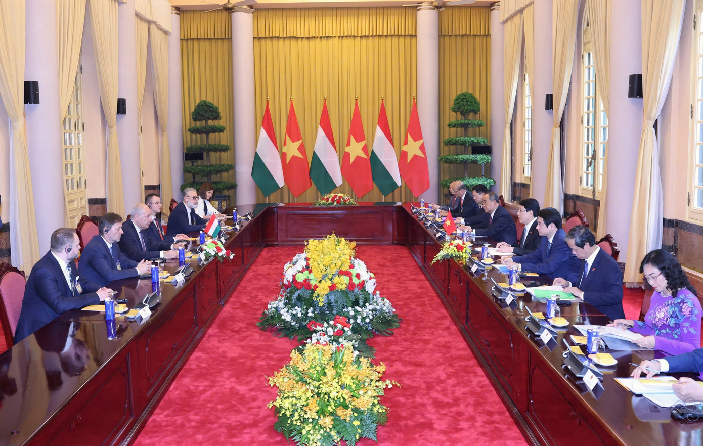 Toàn cảnh cuộc hội đàm. Ảnh: Nhật Minh