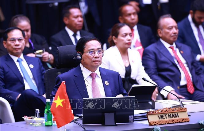 Thủ tướng Phạm Minh Chính phát biểu tại phiên toàn thể. Ảnh: TTXVN Thủ tướng Phạm Minh Chính phát biểu tại phiên toàn thể. Ảnh: TTXVN