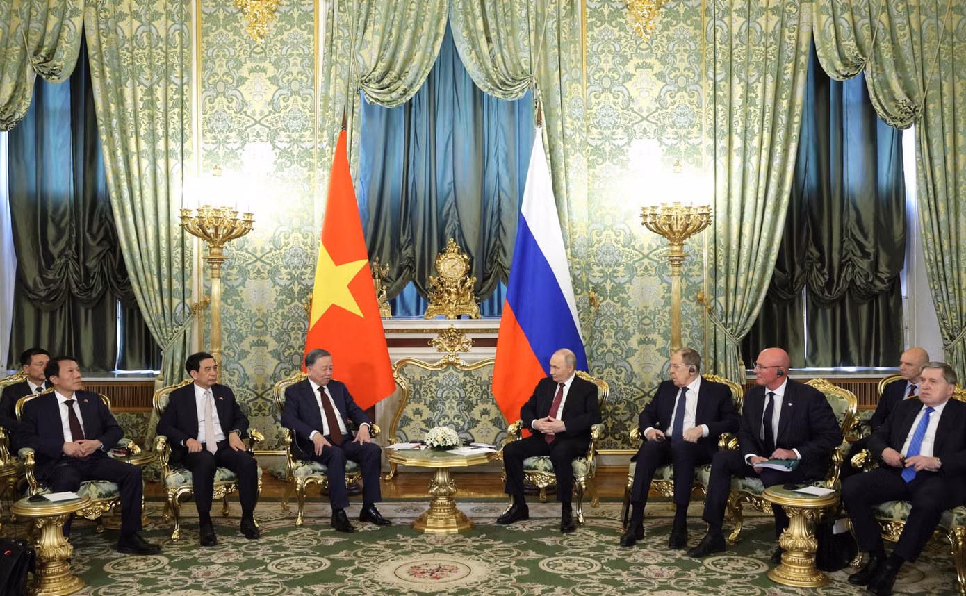 Cuộc hội đàm ngày 10/5. Ảnh: Kremlin