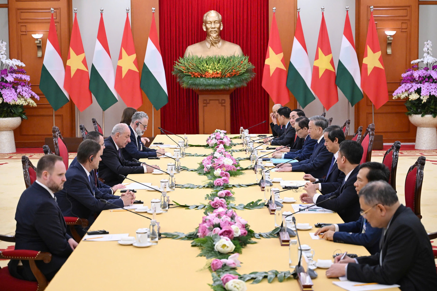 Toàn cảnh cuộc hội kiến. Ảnh: Nhật Minh Toàn cảnh cuộc hội kiến. Ảnh: Nhật Minh