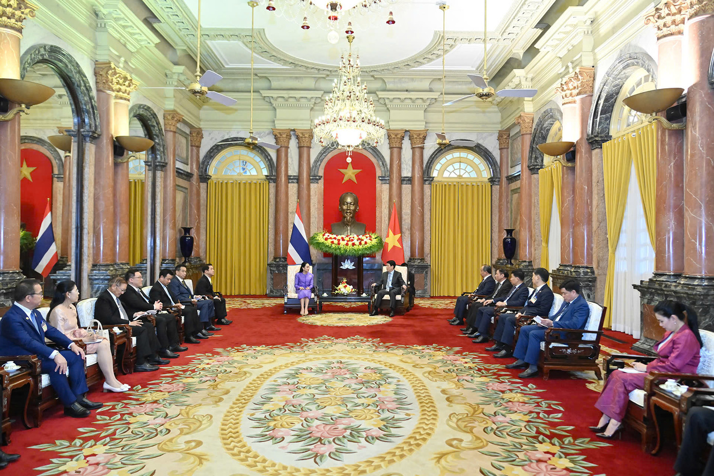 Toàn cảnh cuộc hội kiến. Ảnh: Như Ý