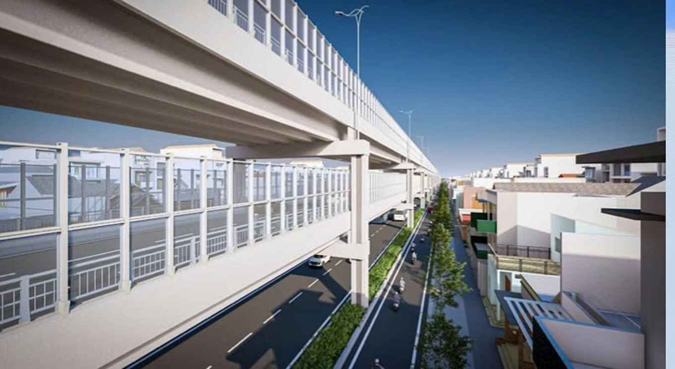 Phối cảnh đường hai tầng đang được nghiên cứu. Ảnh: Sở Xây dựng TPHCM Phối cảnh đường hai tầng đang được nghiên cứu. Ảnh: Sở Xây dựng TPHCM