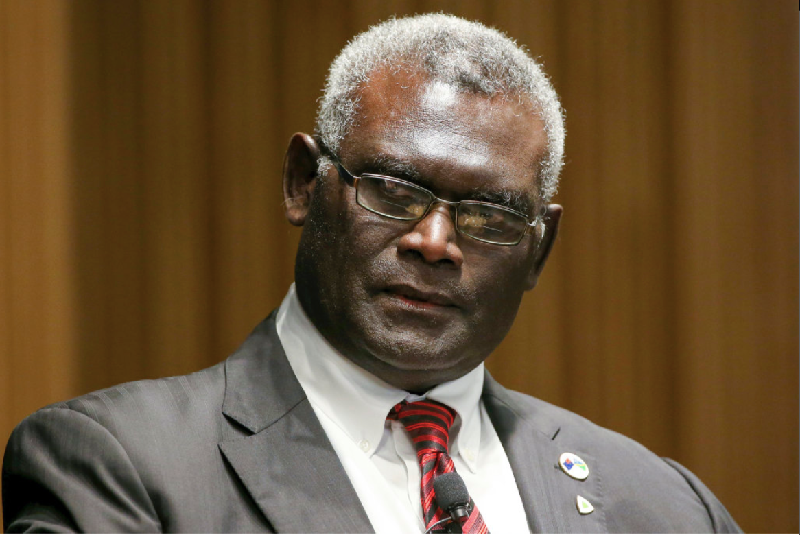 Thủ tướng Quần đảo Solomon Manasseh Sogavare. (Ảnh: AP)