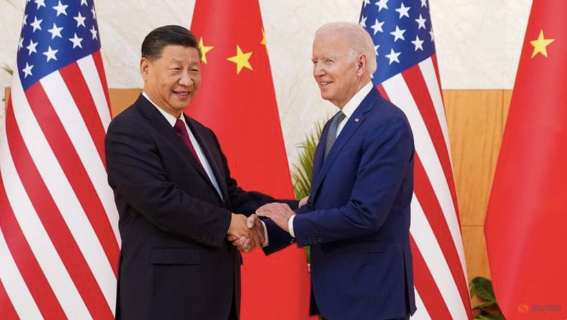 Tổng thống Mỹ Joe Biden và Chủ tịch Trung Quốc Tập Cận Bình trong cuộc gặp bên lề thượng đỉnh G20 ở Indonesia năm 2022. (Ảnh: Reuters)