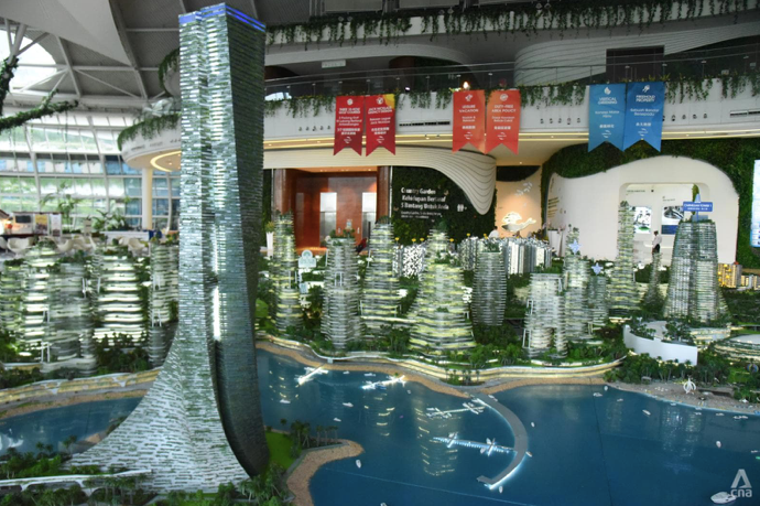 Hình ảnh thiết kế dự án Forest City ở Malaysia. (Ảnh: CNA)