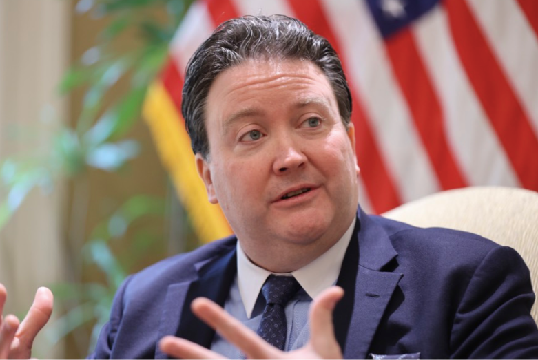 Đại sứ Mỹ tại Việt Nam Marc Knapper. (Ảnh: Như Ý) Đại sứ Mỹ tại Việt Nam Marc Knapper. (Ảnh: Như Ý)