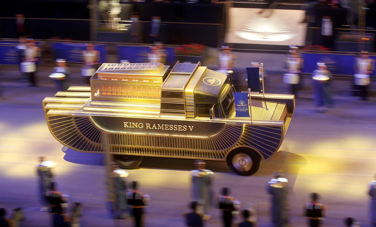 Xe chở xác ướp Vua Ramesses V. Ảnh: Reuters Xe chở xác ướp Vua Ramesses V. Ảnh: Reuters