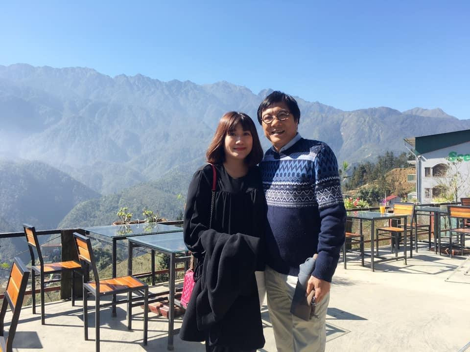 NSND Trọng Trinh và vợ. NSND Trọng Trinh và vợ.