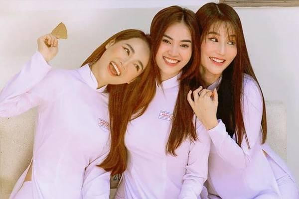 Lan Ngọc, Diễm My, Nhã Phương trong phim '1990'.