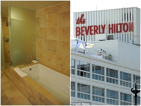 Phòng tắm nơi Whitney qua đời và khách sạn Bervely Hilton