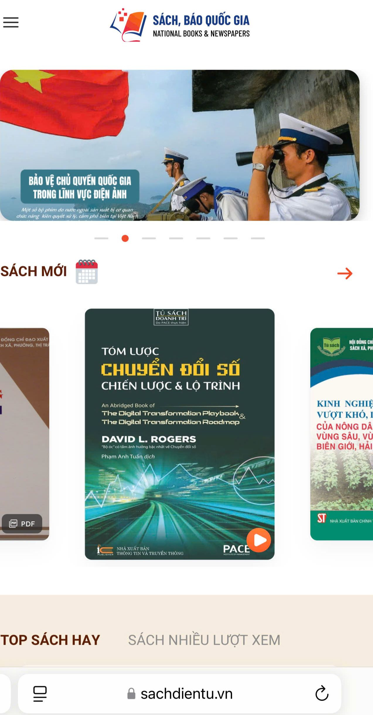 Nền tảng sách, báo điện tử giúp người dân dễ dàng tiếp cận thông tin. Ảnh: CMH Nền tảng sách, báo điện tử giúp người dân dễ dàng tiếp cận thông tin. Ảnh: CMH