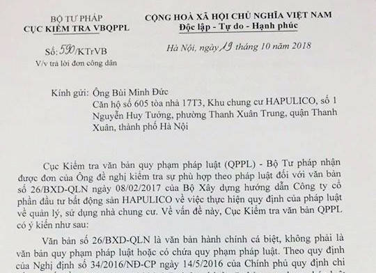 Bộ Xây dựng ra văn bản 'cá biệt' về thành lập Ban quản trị chung cư ảnh 1