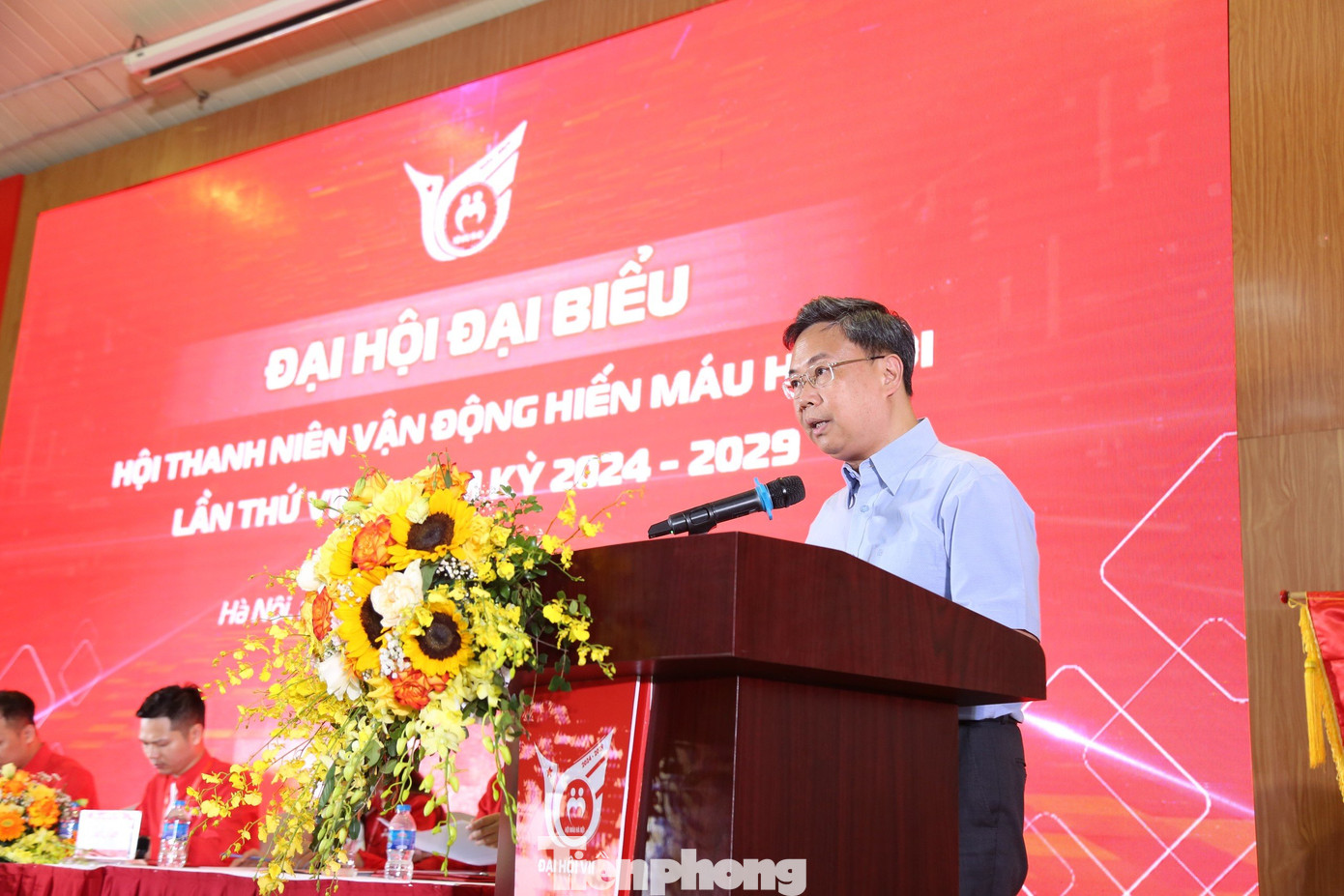 PGS.TS Nguyễn Hà Thanh - Viện trưởng Viện Huyết học -Truyền máu Trung ương phát biểu tại chương trình. PGS.TS Nguyễn Hà Thanh - Viện trưởng Viện Huyết học -Truyền máu Trung ương phát biểu tại chương trình.