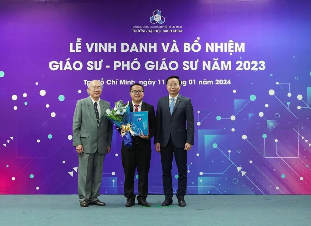 PGS.TS Lê Thanh Long là một trong những giảng viên trẻ của Trường Đại học Bách khoa (ĐHQG-HCM) nhận bổ nhiệm Phó giáo sư năm 2023. Ảnh: NVCC