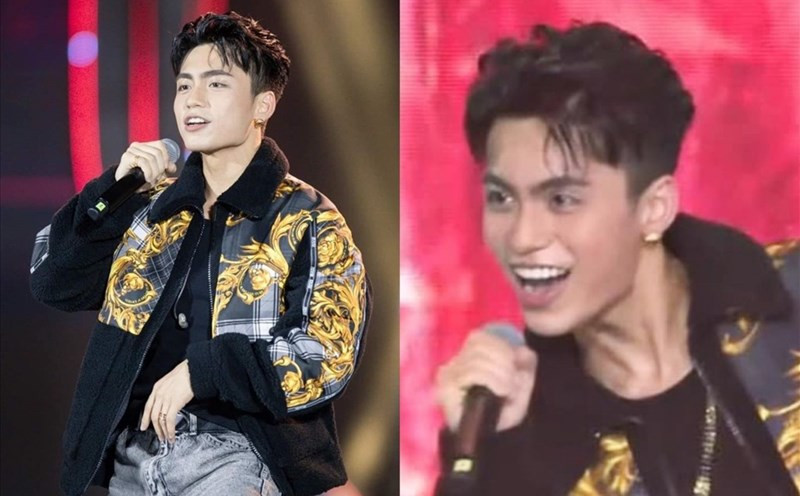 Nam ca sĩ Mono trình diễn và khuấy động hot trend "ú òa". Ảnh: internet