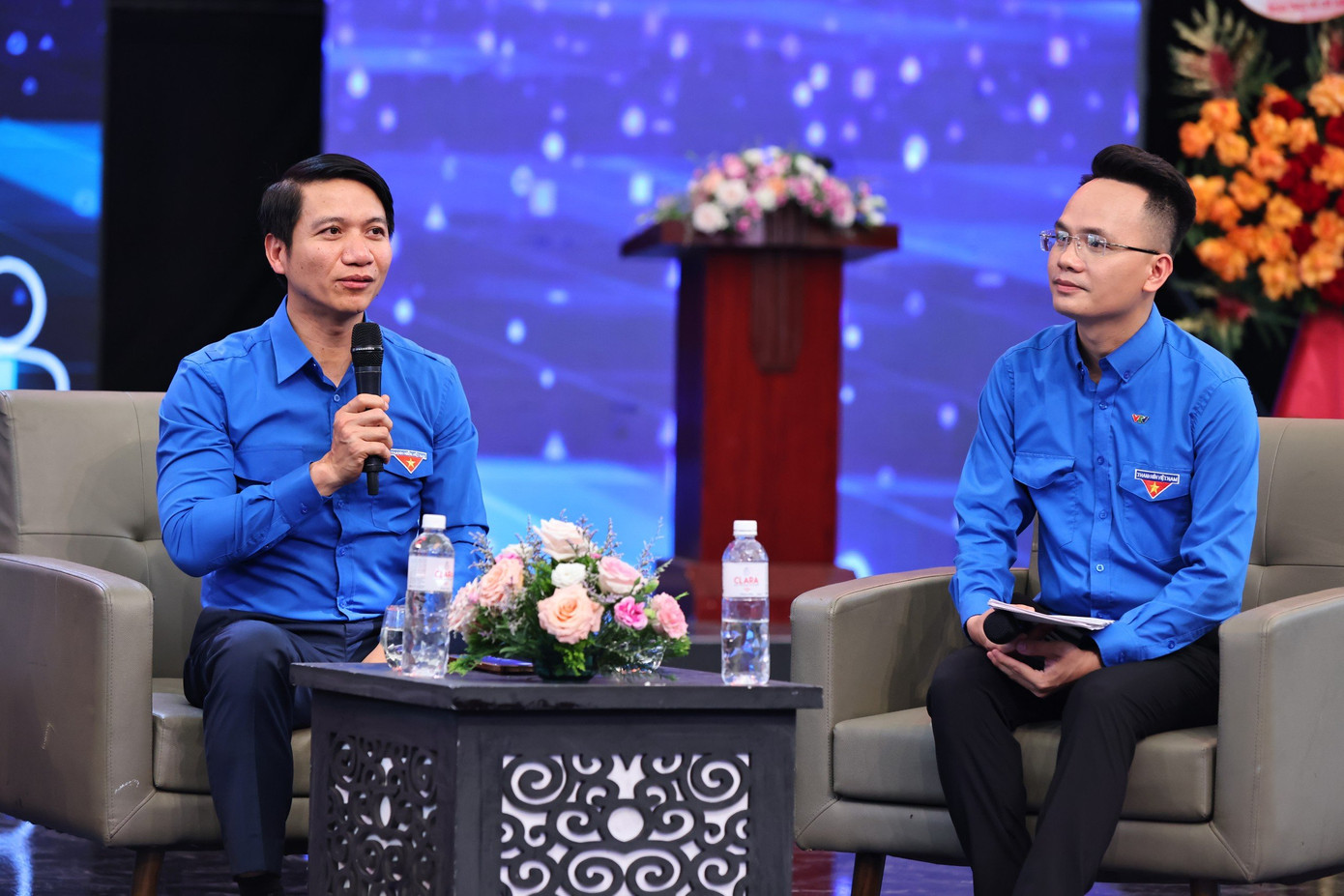 Anh Nguyễn Ngọc Lương - Bí thư thường trực T.Ư Đoàn, Chủ tịch T.Ư Hội LHTN Việt Nam chia sẻ tại chương trình. Anh Nguyễn Ngọc Lương - Bí thư thường trực T.Ư Đoàn, Chủ tịch T.Ư Hội LHTN Việt Nam chia sẻ tại chương trình.