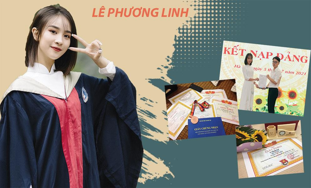 Phương Linh gây ấn tượng với thành tích học tập xuất sắc và năng nổ trong các phong trào Đoàn.
