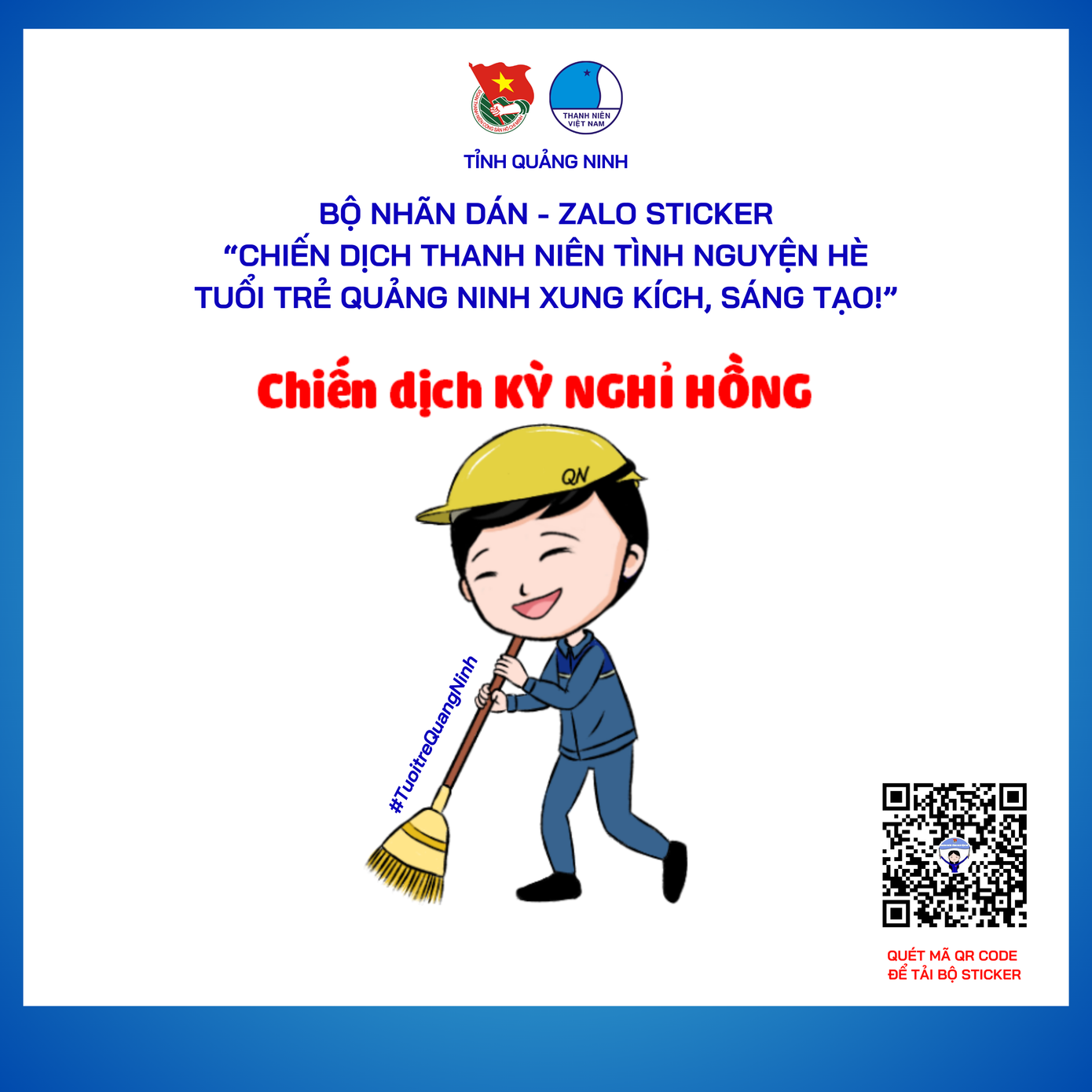 Nhãn dán được thiết kế sáng tạo, thực hiện nhiệm vụ lan tỏa, nhân rộng tinh thần của tuổi trẻ trong chiến dịch Thanh niên tình nguyện hè năm nay. Nhãn dán được thiết kế sáng tạo, thực hiện nhiệm vụ lan tỏa, nhân rộng tinh thần của tuổi trẻ trong chiến dịch Thanh niên tình nguyện hè năm nay.