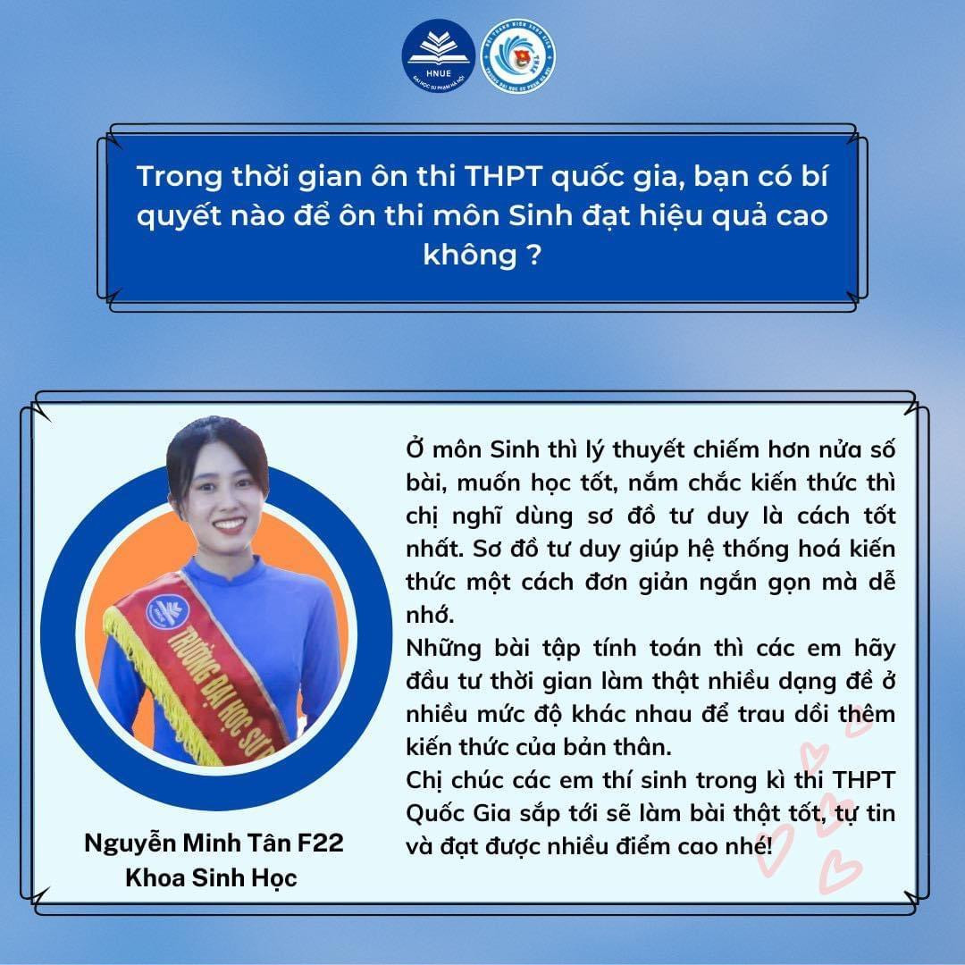 Nguyễn Minh Tân nhấn mạnh cách dùng sơ đồ tư duy để làm chủ kiến thức môn Sinh Nguyễn Minh Tân nhấn mạnh cách dùng sơ đồ tư duy để làm chủ kiến thức môn Sinh