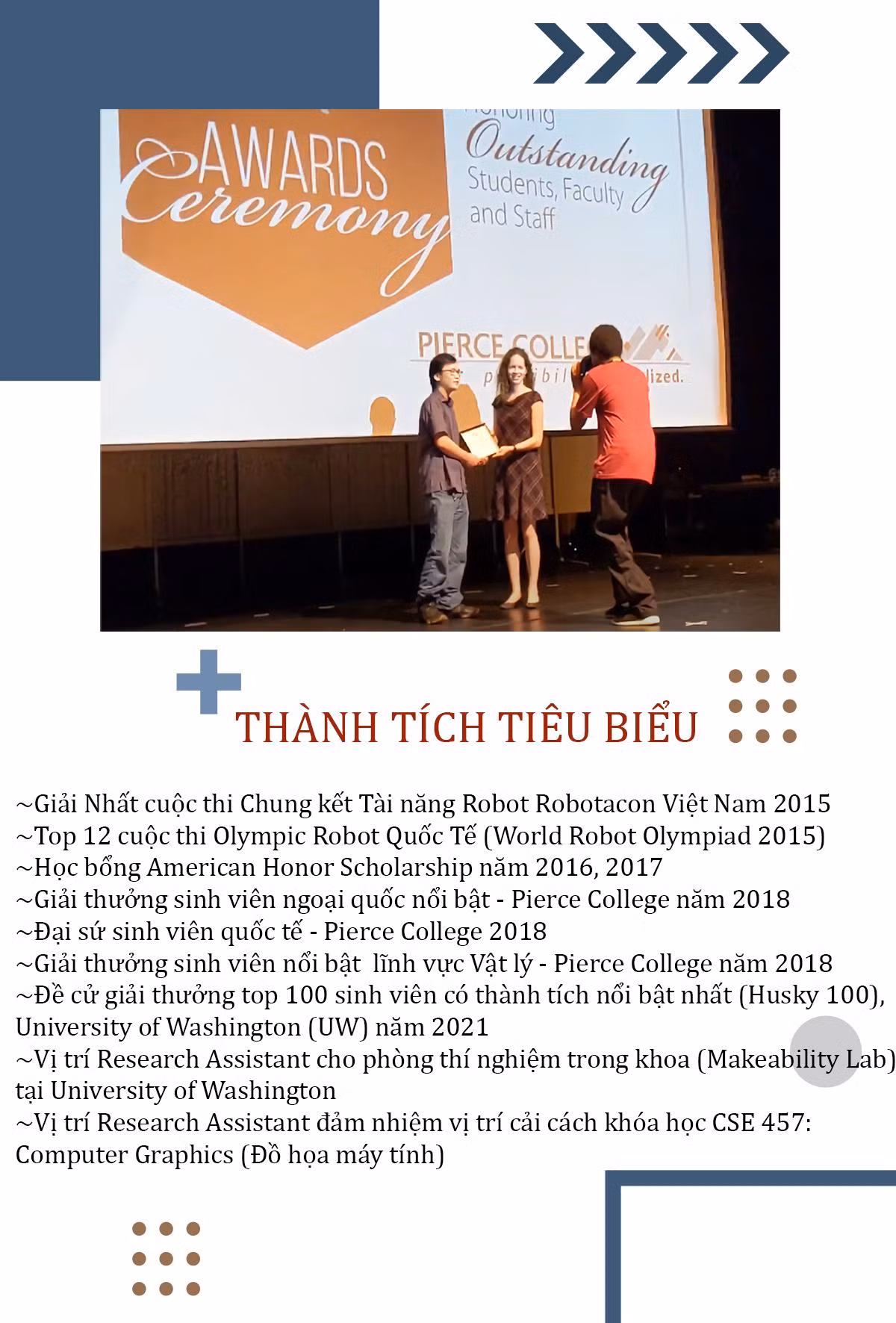 Một số thành tích tiêu biểu khác của Anh Khoa.