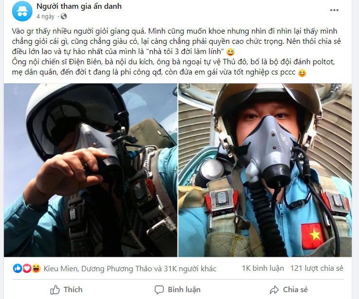 Một trong những flex thu hút sự chú ý của giới trẻ với hơn 30 nghìn lượt yêu thích. Ảnh chụp màn hình. Sau khi flex, bạn Huy Hoàng cũng để lại lời nhắn cho bạn trẻ hãy luôn tích cực, không có gì là không thể đạt được. Ảnh chụp màn hình