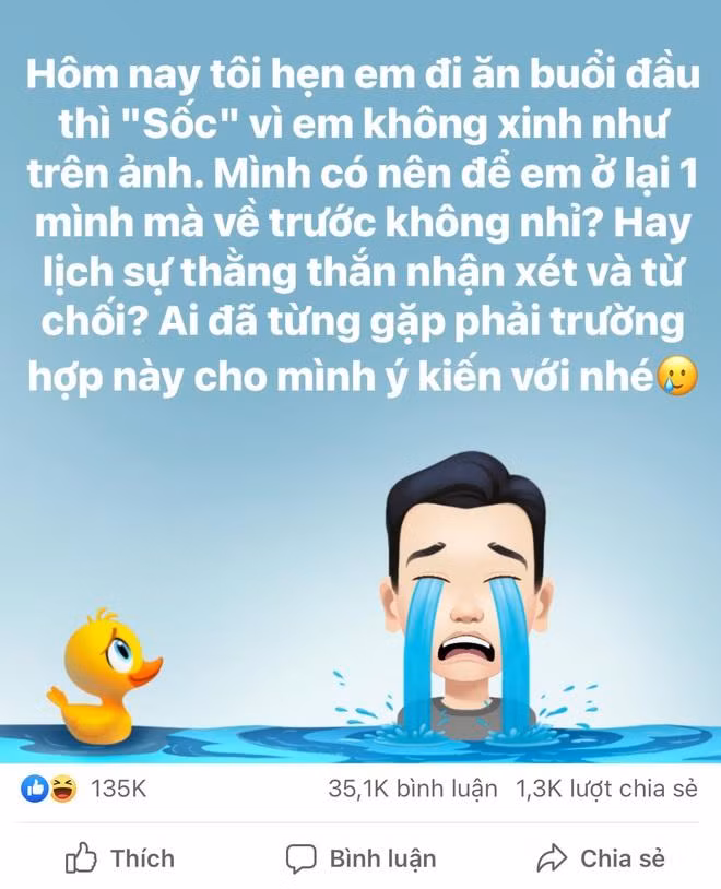 Tâm sự của một bạn trẻ về buổi đầu gặp mặt trực tiếp người yêu đã quen qua mạng.
