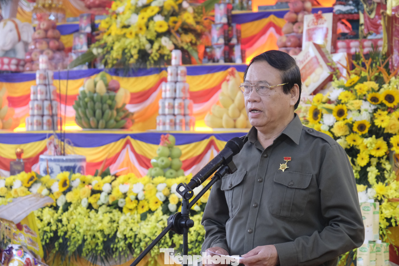 Chủ tịch Trung ương Hội Cựu TNXP Việt Nam Vũ Trọng Kim phát biểu tại chương trình. Ảnh: Châu Linh Chủ tịch Trung ương Hội Cựu TNXP Việt Nam Vũ Trọng Kim phát biểu tại chương trình. Ảnh: Châu Linh