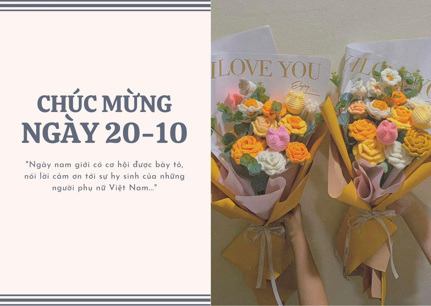 Hoa handmade tự tay bạn Hoàng Lan Anh làm để tặng mẹ. Ảnh: FBNV