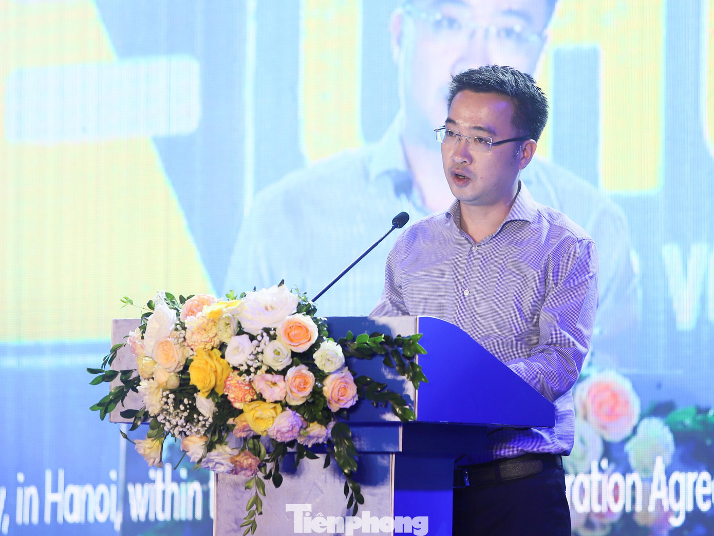 Anh Nguyễn Tường Lâm – Bí thư Trung ương Đoàn phát biểu tại chương trình.