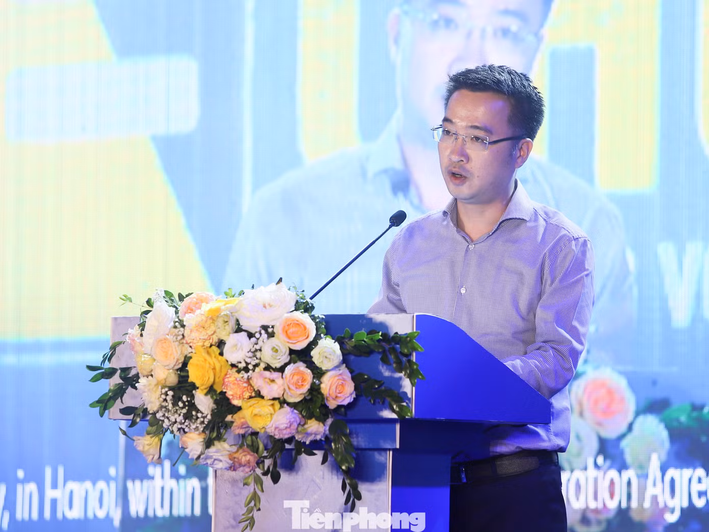 Anh Nguyễn Tường Lâm – Bí thư Trung ương Đoàn phát biểu tại chương trình.