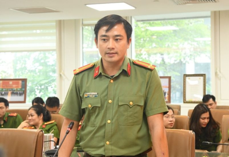 Trung tá Trần Trọng Nguyên - Phó Trưởng ban Thanh niên Công an nhân dân. Ảnh: NVCC Trung tá Trần Trọng Nguyên - Phó Trưởng ban Thanh niên Công an nhân dân. Ảnh: NVCC