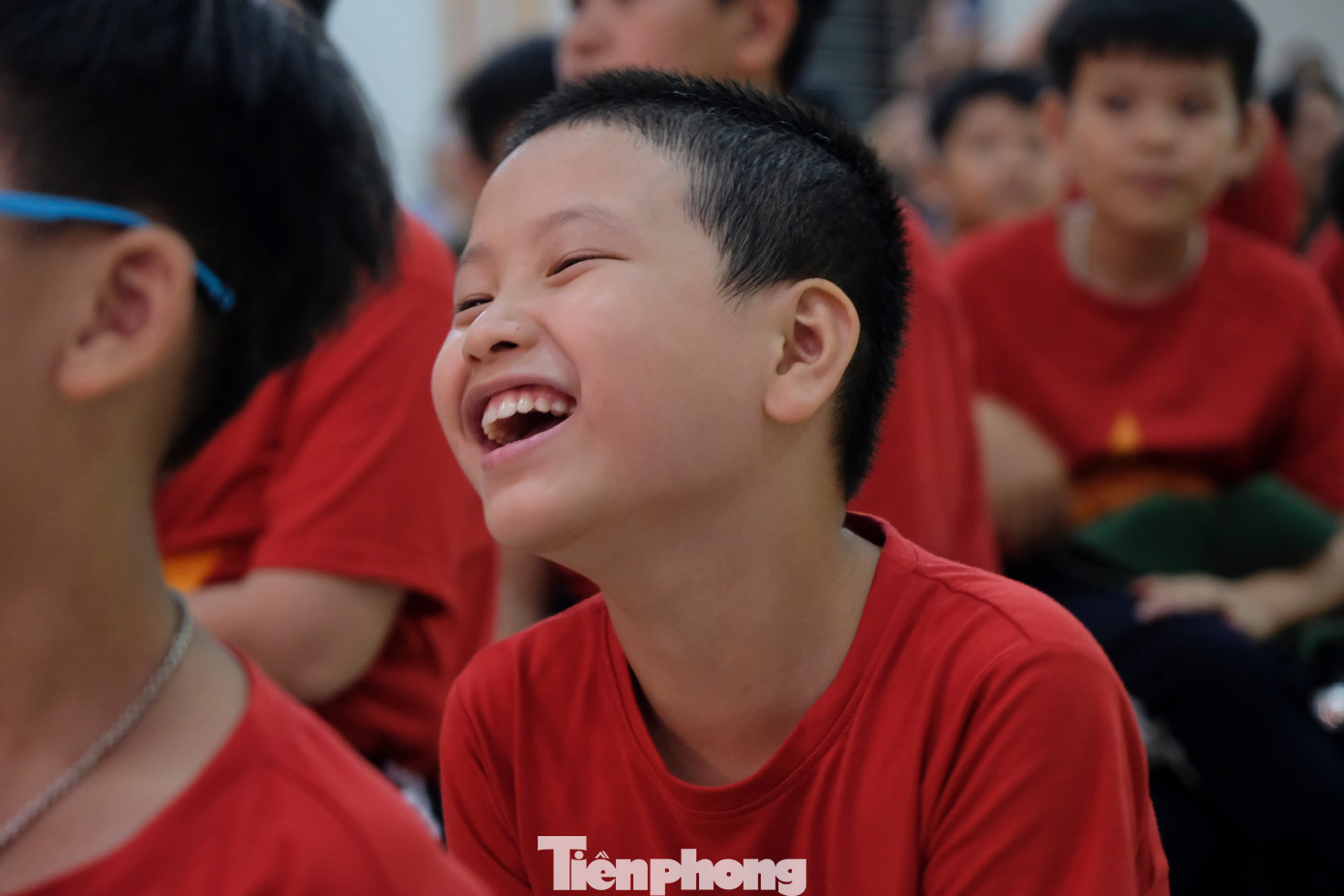 Những nụ cười đáng yêu của các chiến sĩ nhí. Những nụ cười đáng yêu của các chiến sĩ nhí.