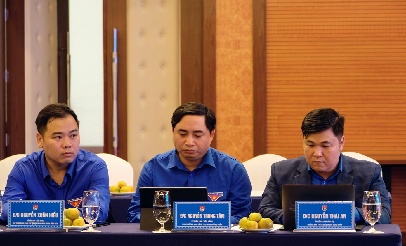 Đại diện các ban, chuyên môn của T.Ư Đoàn và các tỉnh Đoàn trực thuộc tham dự hội nghị.