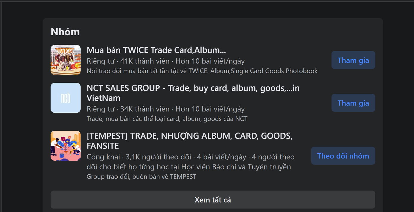 Những hội nhóm buôn bán, trao đổi thẻ bo góc xuất hiện đông đảo với số lượng thành viên lên tới chục nghìn người. Những hội nhóm buôn bán, trao đổi thẻ bo góc xuất hiện đông đảo với số lượng thành viên lên tới chục nghìn người.