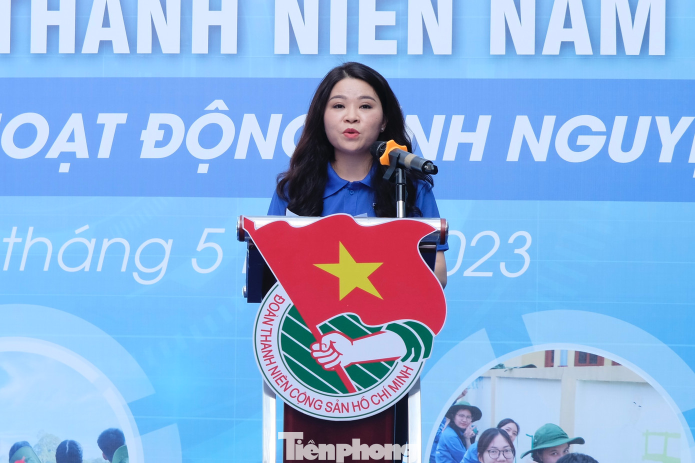 Chị Chu Hồng Minh, Uỷ viên BTV T.Ư Đoàn, Bí thư Thành Đoàn Hà Nội phát biểu tại chương trình. Chị Chu Hồng Minh, Uỷ viên BTV T.Ư Đoàn, Bí thư Thành Đoàn Hà Nội phát biểu tại chương trình.